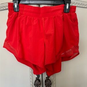 Women's Red Athletic Shorts